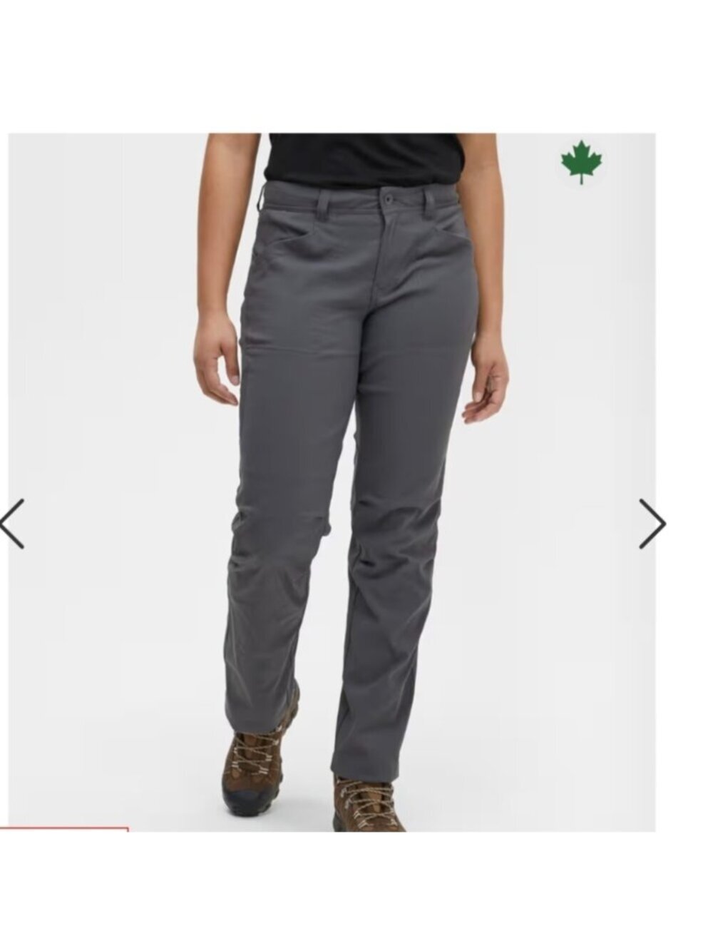 MEC mountain equipment company, women's Convertible hiking pants Gray Sz 16